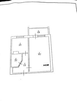 1-к квартира, вторичка, 34м2, 9/10 этаж