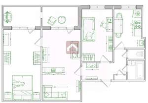 3-к квартира, вторичка, 64м2, 6/9 этаж