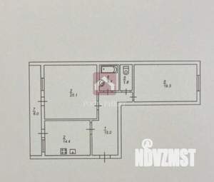 2-к квартира, вторичка, 79м2, 4/10 этаж