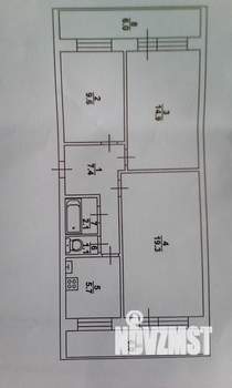 3-к квартира, вторичка, 60м2, 3/9 этаж
