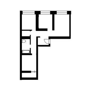 1-к квартира, вторичка, 34м2, 3/5 этаж