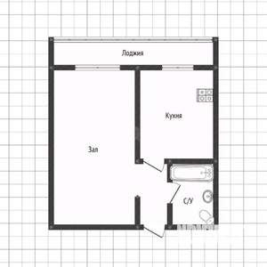 1-к квартира, вторичка, 42м2, 2/10 этаж