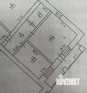 1-к квартира, вторичка, 47м2, 2/12 этаж