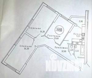 3-к квартира, вторичка, 73м2, 20/23 этаж