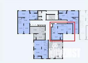 2-к квартира, вторичка, 63м2, 7/19 этаж