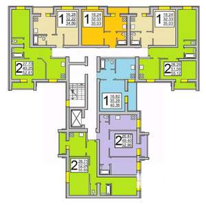 2-к квартира, вторичка, 55м2, 8/10 этаж
