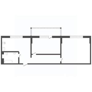 2-к квартира, вторичка, 43м2, 3/9 этаж