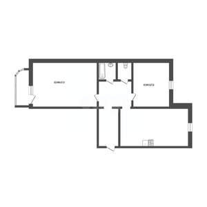 2-к квартира, вторичка, 60м2, 4/10 этаж