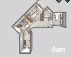 3-к квартира, вторичка, 90м2, 1/23 этаж