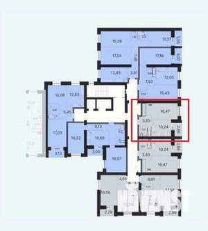 1-к квартира, сданный дом, 38м2, 10/10 этаж