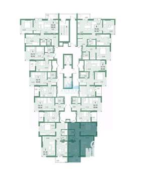 2-к квартира, вторичка, 55м2, 5/22 этаж