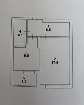 1-к квартира, вторичка, 39м2, 19/25 этаж