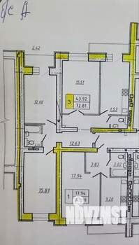 3-к квартира, вторичка, 76м2, 11/11 этаж