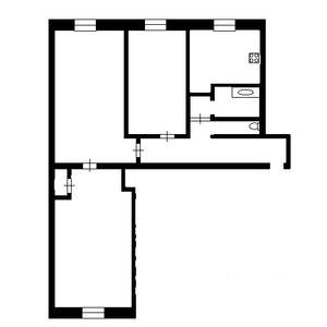 3-к квартира, вторичка, 60м2, 3/5 этаж