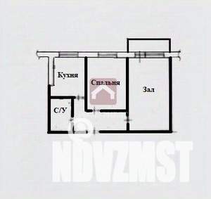 2-к квартира, вторичка, 48м2, 9/9 этаж