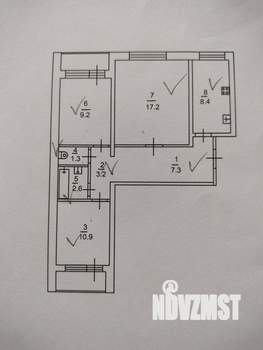 3-к квартира, вторичка, 60м2, 3/10 этаж