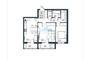 1-к квартира, вторичка, 64м2, 9/10 этаж