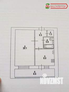 1-к квартира, сданный дом, 48м2, 8/14 этаж