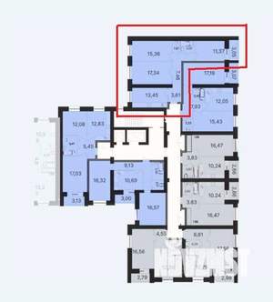 3-к квартира, вторичка, 76м2, 4/10 этаж