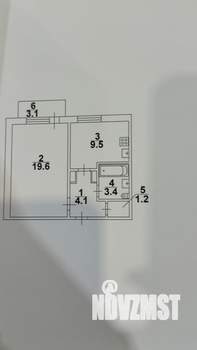 1-к квартира, вторичка, 38м2, 9/9 этаж
