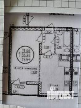 1-к квартира, сданный дом, 40м2, 10/26 этаж