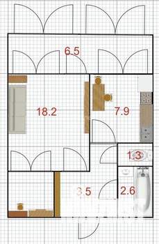 1-к квартира, вторичка, 34м2, 8/10 этаж