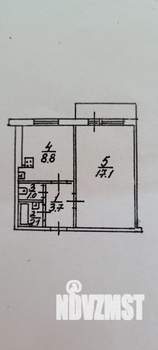 1-к квартира, вторичка, 33м2, 8/9 этаж