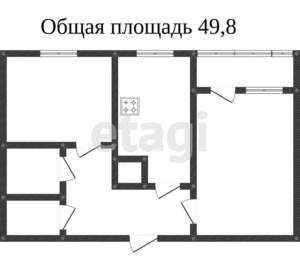 2-к квартира, вторичка, 43м2, 2/9 этаж