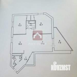 3-к квартира, сданный дом, 88м2, 13/18 этаж