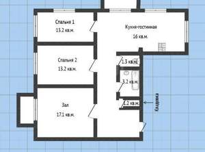 3-к квартира, вторичка, 76м2, 5/5 этаж