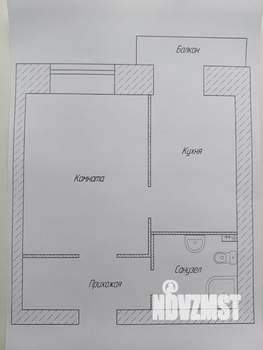1-к квартира, сданный дом, 34м2, 15/18 этаж
