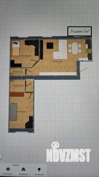3-к квартира, вторичка, 52м2, 1/10 этаж