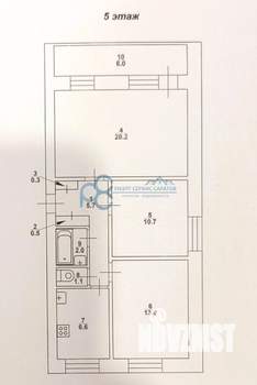 3-к квартира, вторичка, 60м2, 5/9 этаж