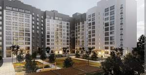 1-к квартира, строящийся дом, 35м2, 2/10 этаж