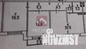 2-к квартира, вторичка, 66м2, 4/8 этаж