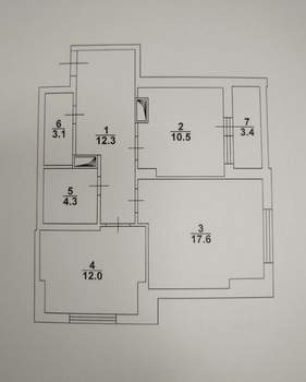 2-к квартира, вторичка, 60м2, 13/19 этаж