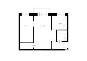 2-к квартира, вторичка, 45м2, 3/5 этаж