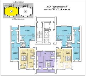 1-к квартира, вторичка, 34м2, 9/14 этаж