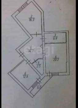 2-к квартира, вторичка, 73м2, 8/14 этаж