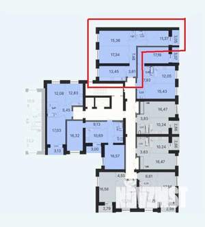 3-к квартира, вторичка, 76м2, 4/10 этаж