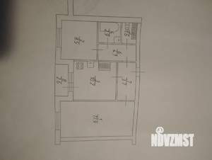 2-к квартира, вторичка, 49м2, 5/5 этаж