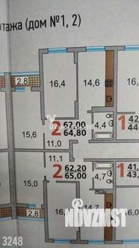 2-к квартира, вторичка, 65м2, 7/10 этаж