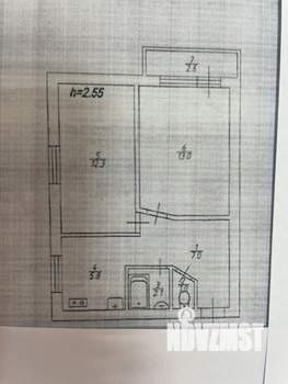 2-к квартира, вторичка, 41м2, 4/5 этаж