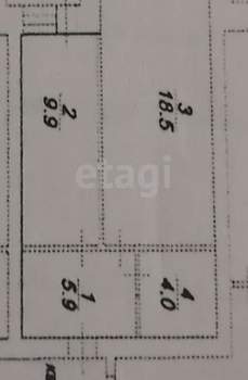 1-к квартира, вторичка, 39м2, 10/10 этаж