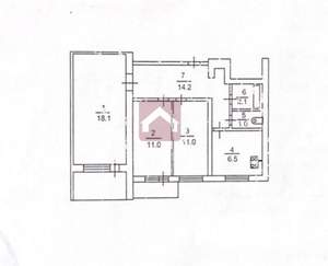 3-к квартира, вторичка, 64м2, 3/9 этаж