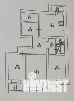 3-к квартира, вторичка, 84м2, 2/10 этаж