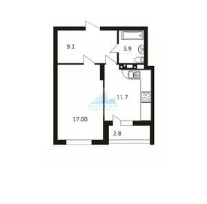 1-к квартира, вторичка, 45м2, 6/10 этаж