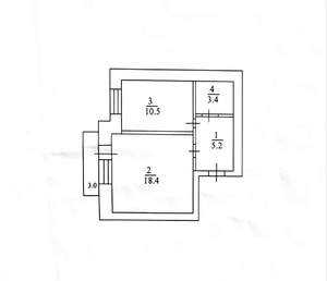 1-к квартира, вторичка, 40м2, 10/10 этаж
