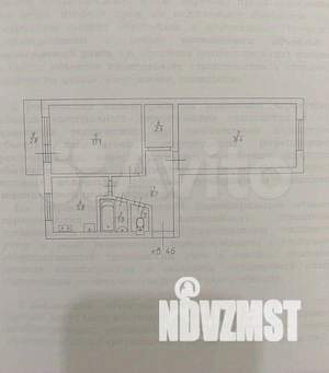 2-к квартира, вторичка, 47м2, 4/5 этаж