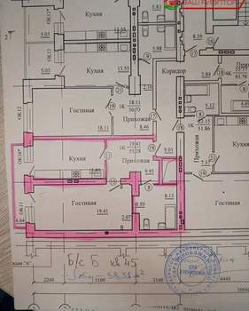 1-к квартира, вторичка, 60м2, 10/11 этаж